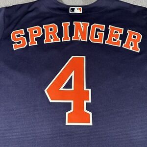 Houston Astros‎ Nike Baseball Springer XL Jersey MLB Button Embroided Orbit
